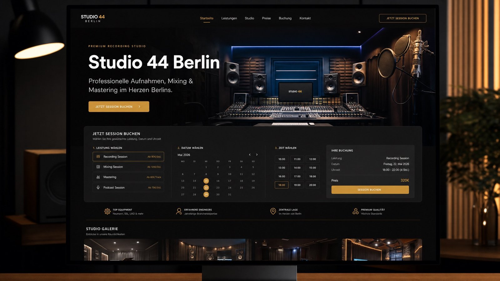 Studio 44 Berlin — Website